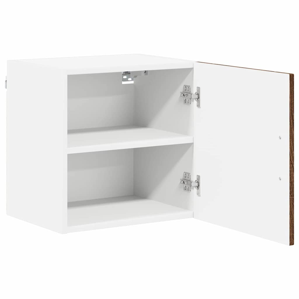 Küchenhängeschrank mit Regal Braun Eichen-Optik 40 x 31 x 40 cm